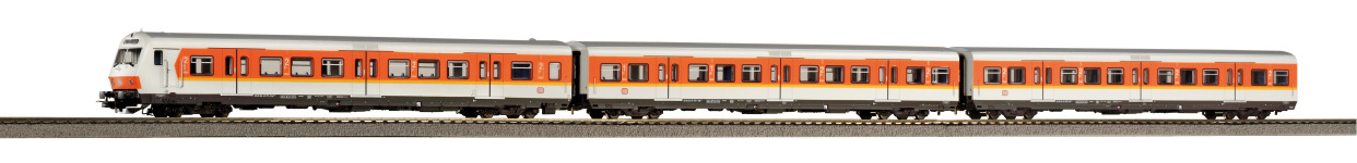 PIKO 58388 - H0 - 3tlg. Set x-Wg. S-Bahn Nürnberg mit Steuerwagen der DB; Ep. IV